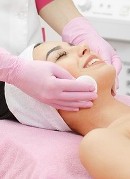 peel facial pink smile