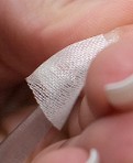 tips w/ silk wrap overlay