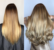 Beaded Hair extensions brown hair