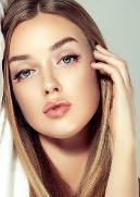 Highlighted Hair Around Shoulders