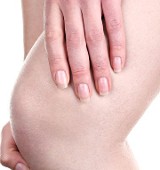 Above the Knee skin image on woman