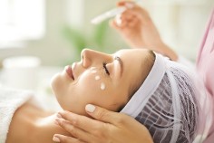 Woman enjoying Spa Facial
