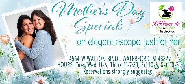 Mother's Day spa welcome 2026