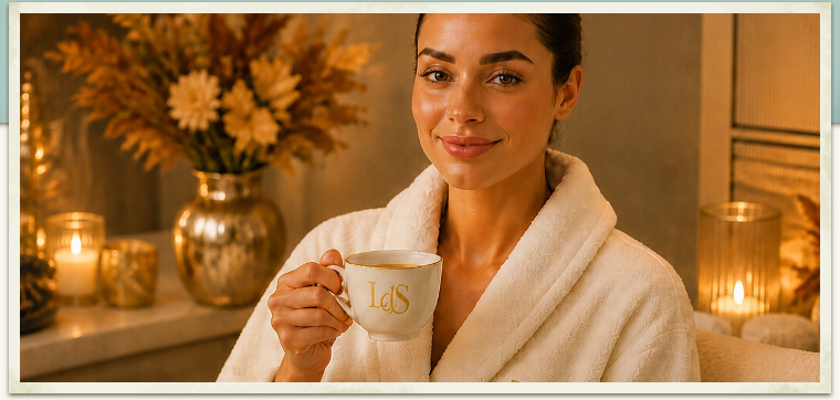 Woman enjoying Autumn Spa Experience 
